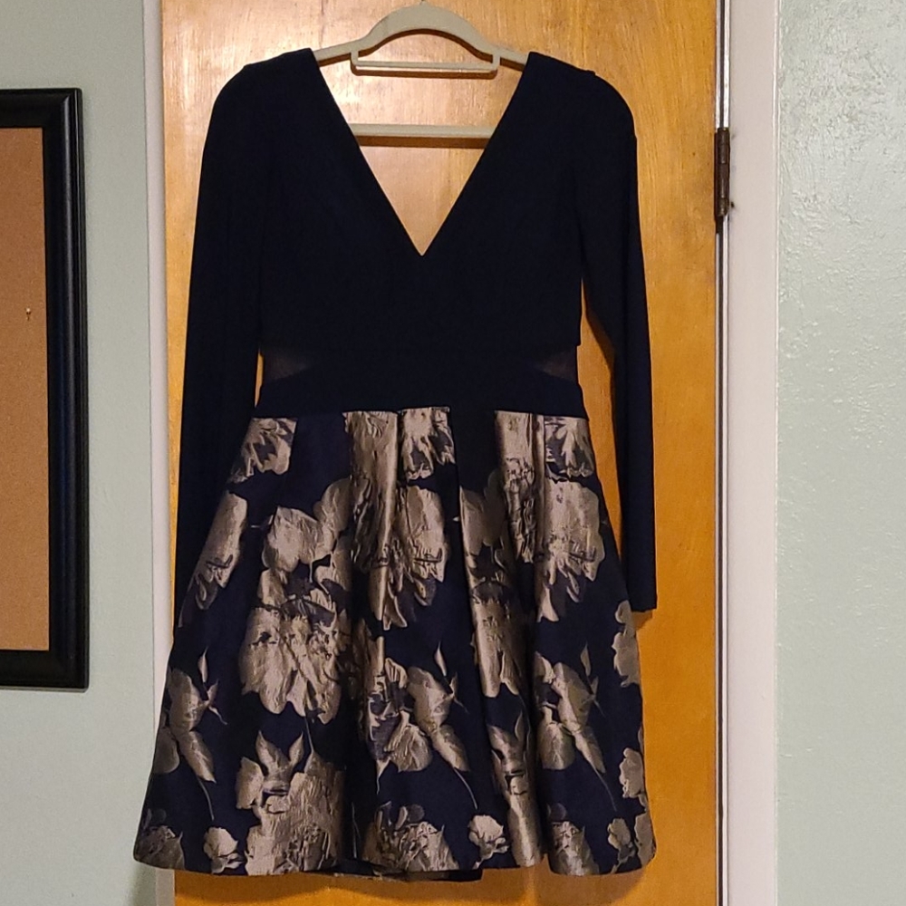 Navy & Gold dress